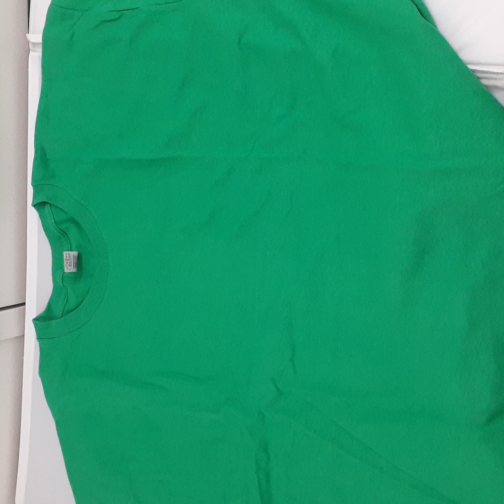 NEW 3 Heavy Cotton MENS T-SHIRTS sz 3XL-4XL LONG Sleeves Green khaki Olive Green - Picture 3 of 11